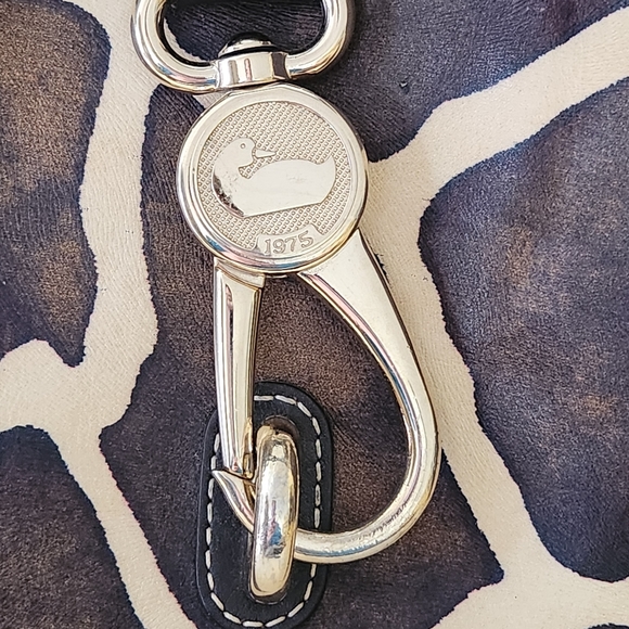 Dooney & Bourke Giraffe Print Shoulder Bag - Brown and Black - Picture 3 of 15